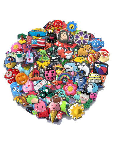 Encantos Aleatorios YAZO 100 pcs para Zapatos y Pulseras