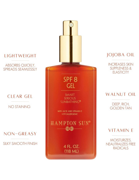 Gel Bronceador Ultra-Hidratante Hampton Sun SPF 8 159g Gel Bronceador Ultra-Hidratante Hampton Sun SPF 8 159g