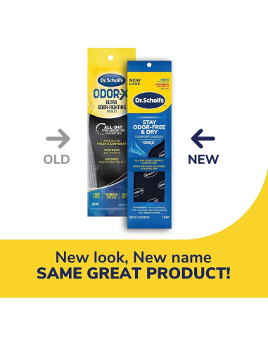 Plantillas Dr. Scholl's Odor-Free & Dry Comfort Unisex 1 Par