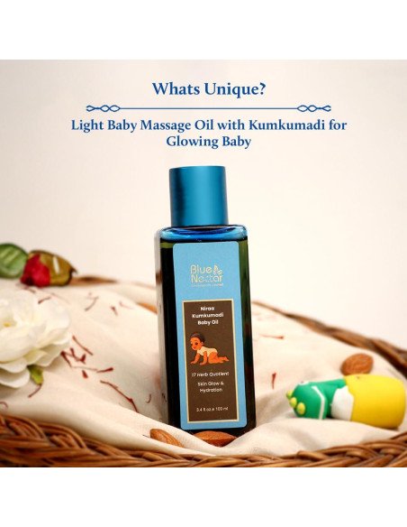 Aceite para Bebés Blue Nectar Kumkumadi 100 ml Hidratante Natural Aceite para Bebés Blue Nectar Kumkumadi 100 ml Hidratante Natural