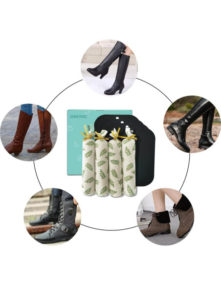 Formas para Botas Altas de Mujer - 2 Pares de Madera de Cedro Formas para Botas Altas de Mujer - 2 Pares de Madera de Cedro