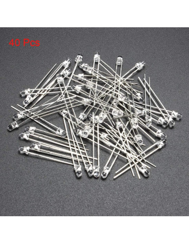 Diodo Emisor Infrarrojo LED uxcell 940nm 40pcs 7m DC 1.2V