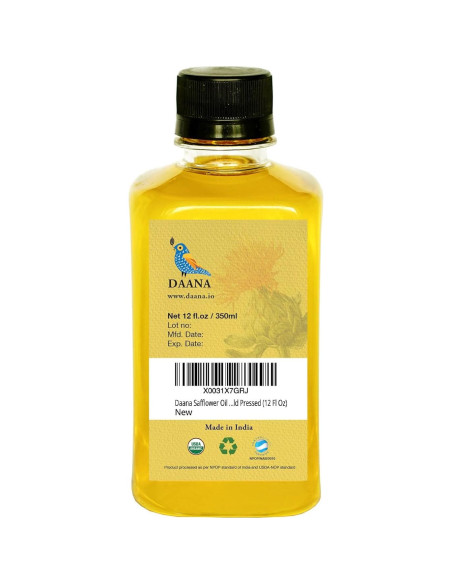 Aceite de Cártamo Daana 354 ml - Orgánico, Hidratante y Antienvejecimiento Aceite de Cártamo Daana 354 ml - Orgánico, Hidratante y Antienvejecimiento
