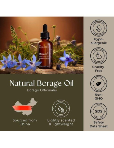 Set de Aceites Esenciales Gya Labs: Borraja 50ml + Geranio 10ml