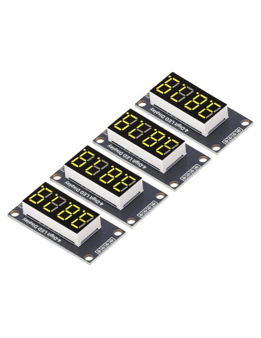 Módulo de Pantalla Digital LED 4 Dígitos TM1637 0.91 cm Amarillo