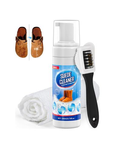 Kit de Limpieza de Zapatos Jevvu - Limpiador de Ante 200ml