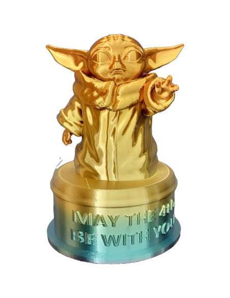 Trofeo Znet3D Baby Yoda Grogu 11.43 cm Multicolor - Regalo Ideal Trofeo Znet3D Baby Yoda Grogu 11.43 cm Multicolor - Regalo Ideal