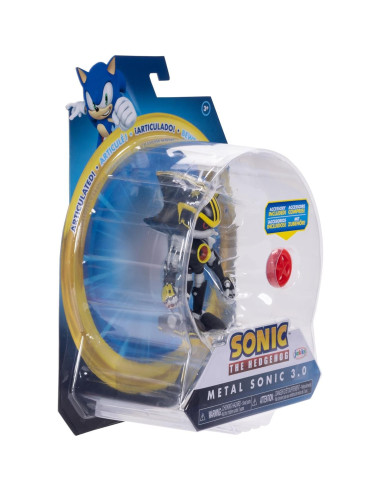 Figura de acción Metal Sonic 3.0 Jakks Pacific 10 cm con Estrella Roja
