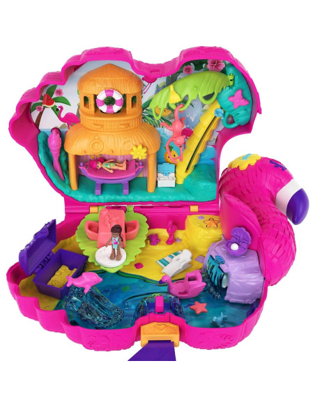 Set de Juego Polly Pocket Fiesta de Flamencos con 2 Muñecas y 26 Accesorios Set de Juego Polly Pocket Fiesta de Flamencos con 2 Muñecas y 26 Accesorios