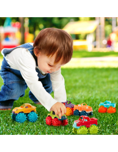 Battat Mini Camiones Monstruo de Juguete - Paquete de 6 - 2 Años+ Battat Mini Camiones Monstruo de Juguete - Paquete de 6 - 2 Años+