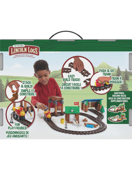 Tren Sawmill Express Lincoln Logs - 101 Piezas - Juguete Educativo Tren Sawmill Express Lincoln Logs - 101 Piezas - Juguete Educativo