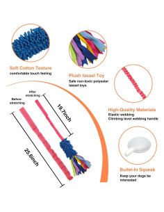 Juguete de Tirar para Perros wodoca - Cuerda Resistente 15cm 2