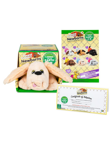 Peluche Pound Puppies Newborns - Cachorro Marrón Ecológico