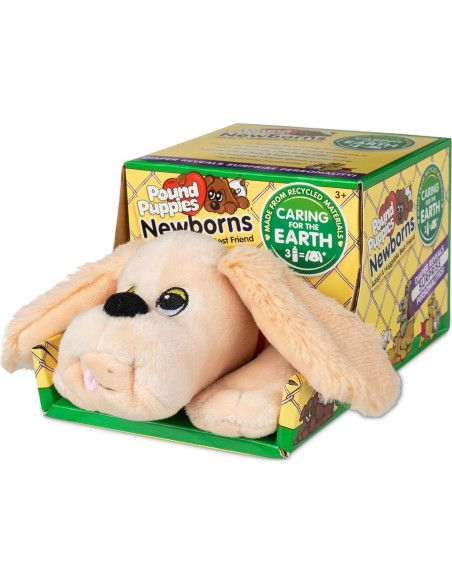 Peluche Pound Puppies Newborns - Cachorro Marrón Ecológico Peluche Pound Puppies Newborns - Cachorro Marrón Ecológico