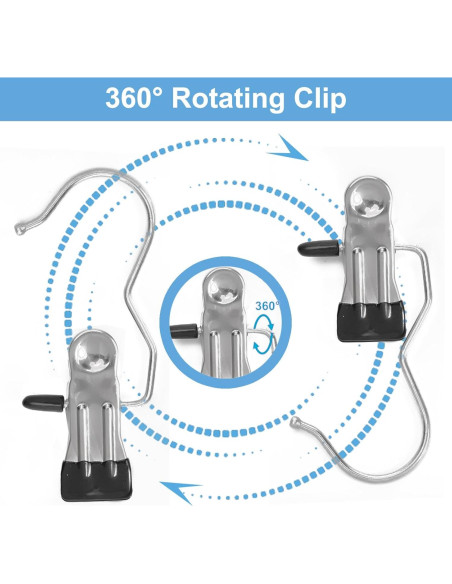 Paquete de 24 Clips Multifuncionales VEESON para Ropa Paquete de 24 Clips Multifuncionales VEESON para Ropa