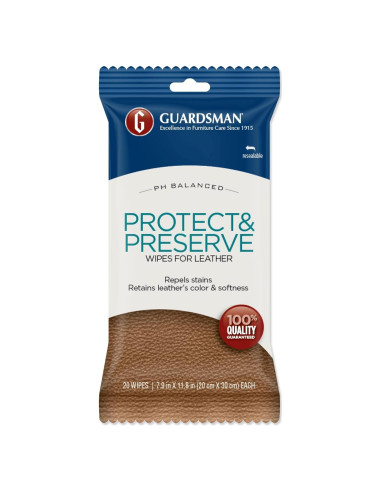 Toallitas Protectoras de Cuero Guardsman 20 Unidades