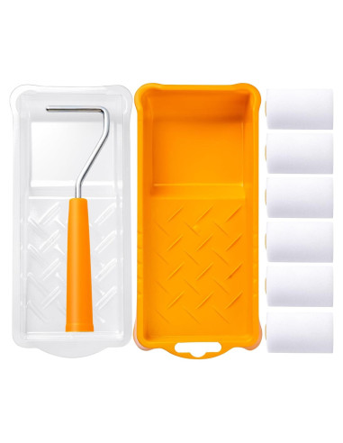 Kit de Rodillos de Pintura Mister Rui 2 Pulgadas 8 Piezas