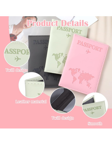 Funda de Pasaporte BOHUIZ de Cuero PU - 3 Colores Elegantes
