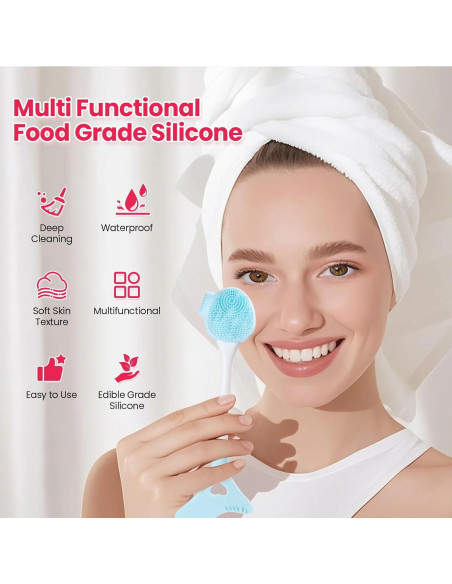 Exfoliador Facial de Silicona Lapfoon - 2 Paquetes, Multiuso Exfoliador Facial de Silicona Lapfoon - 2 Paquetes, Multiuso