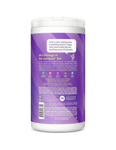Toallitas de limpieza multiusos Method Lavanda 210 unidades Toallitas de limpieza multiusos Method Lavanda 210 unidades