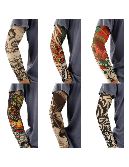 Mangas de Tatuaje YARIEW 12pc Unisex Protección Solar Mangas de Tatuaje YARIEW 12pc Unisex Protección Solar