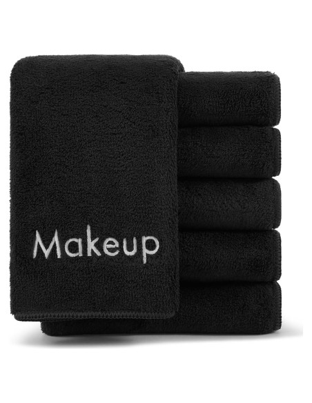 Toallas de Maquillaje Arkwright - 6 Microfibra Coral 33x33cm Negro Toallas de Maquillaje Arkwright - 6 Microfibra Coral 33x33cm Negro