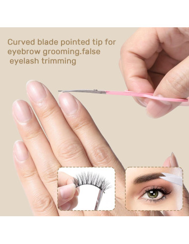 Set de 10 Pinzas de Precisión KINGMAS para Cejas y Vello Facial