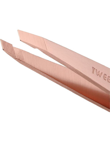 Juego de Pinzas Tweezerman Petite Slant y Point Oro Rosa