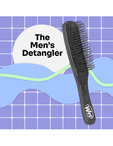 Cepillo Desenredante Wet Brush para Hombres Negro 28cm