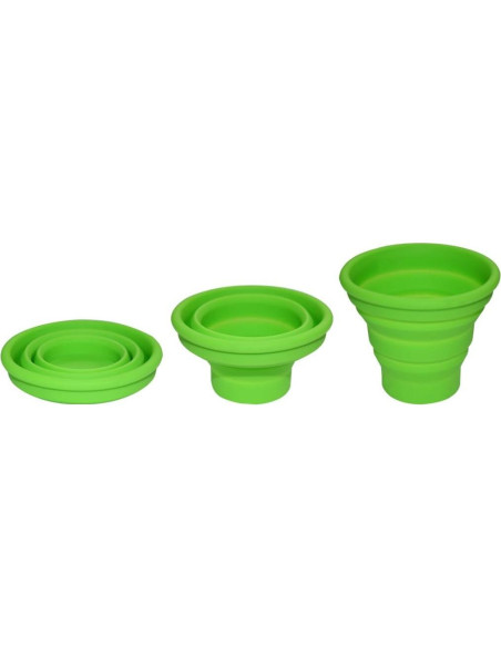 Taza Plegable de Silicona Ecoart Verde 150 ml para Camping Taza Plegable de Silicona Ecoart Verde 150 ml para Camping