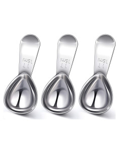 Cucharas Medidoras de Acero Inoxidable Patelai 3 Piezas 15ml