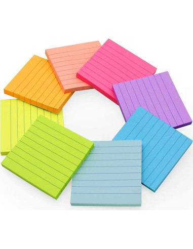 Notas Adhesivas Coloridas Vanpad 7.6x7.6 cm 8 Pads 82 Hojas