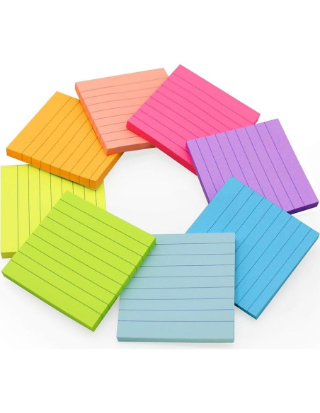 Notas Adhesivas Coloridas Vanpad 7.6x7.6 cm 8 Pads 82 Hojas Notas Adhesivas Coloridas Vanpad 7.6x7.6 cm 8 Pads 82 Hojas