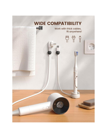 6 Pack Organizador de Cables Rotatable Lamicall 8mm 6 Pack Organizador de Cables Rotatable Lamicall 8mm