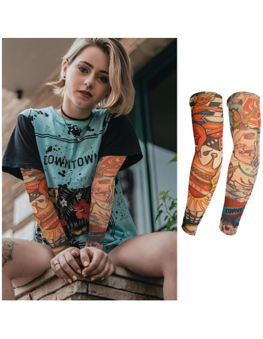 20 Mangas de Tatuaje ChurlChurl Unisex, Protección Solar