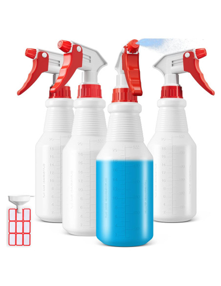 Botellas de Spray Bealee 4 Paquete 0.71 L Alta Resistencia Botellas de Spray Bealee 4 Paquete 0.71 L Alta Resistencia