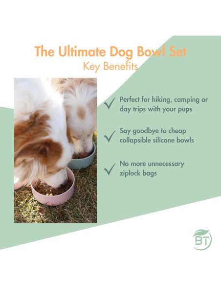 Tazones de Perro Portátiles Barkin' Trails 2 en 1 BPA Free Tazones de Perro Portátiles Barkin' Trails 2 en 1 BPA Free