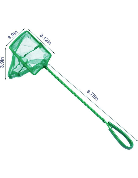 Paquete de 2 Redes para Peces DSSPORT 10.16 cm con Mango Antideslizante Paquete de 2 Redes para Peces DSSPORT 10.16 cm con Mango Antideslizante