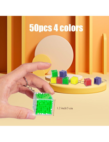 50 Piezas Juguete Rompecabezas Laberinto 3D Halloscume 3 cm