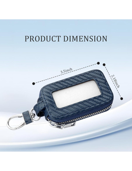 Cubierta de Llave Fob Stacool con Ventana Transparente - Azul Cubierta de Llave Fob Stacool con Ventana Transparente - Azul