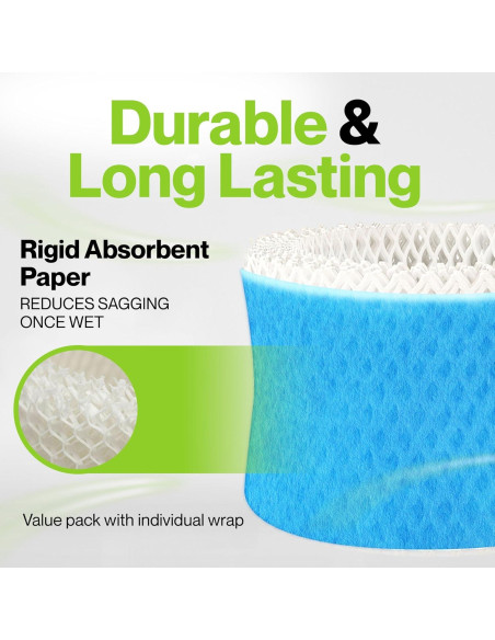 Durabasics Paquete de 4 Filtros de Humidificador HAC-504 Azul Durabasics Paquete de 4 Filtros de Humidificador HAC-504 Azul
