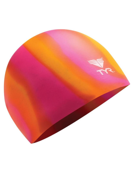 Gorro de natación de silicona multicolor TYR para adultos Gorro de natación de silicona multicolor TYR para adultos