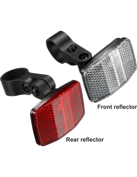 Reflectores de Bicicleta HESTYA 4 Piezas Rojos y Blancos Reflectores de Bicicleta HESTYA 4 Piezas Rojos y Blancos