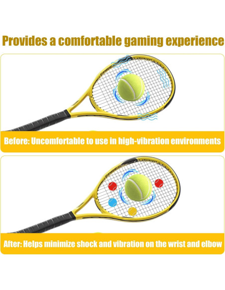 16 Amortiguadores de Vibración de Silicona Gosknor para Tenis 16 Amortiguadores de Vibración de Silicona Gosknor para Tenis