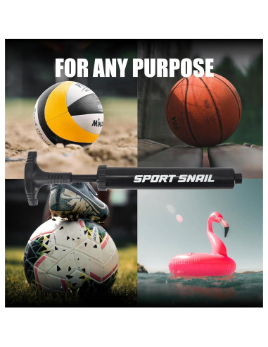 Bomba de Pelotas Sport Snail - Inflador Manual Compacto