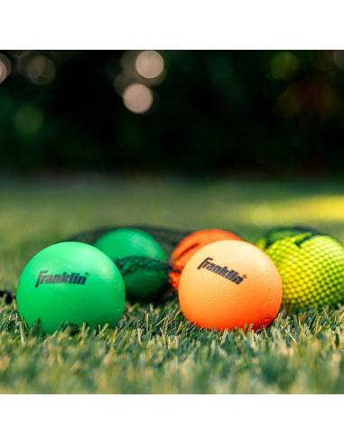 Pelotas de Lacrosse Franklin Sports - Paquete de 6 para Niños