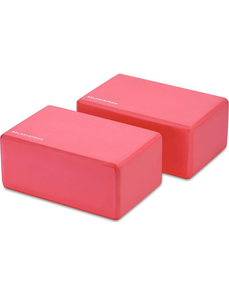Juego de 2 Bloques de Yoga Fitvids GoYoga Rojo 22.86x15.24x10.16 cm Juego de 2 Bloques de Yoga Fitvids GoYoga Rojo 22.86x15.24x10.16 cm