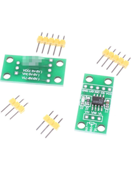 Módulo Potenciometro Digital NOYITO X9C103S 10K 3V-5V (Paquete de 2) Módulo Potenciometro Digital NOYITO X9C103S 10K 3V-5V (Paquete de 2)