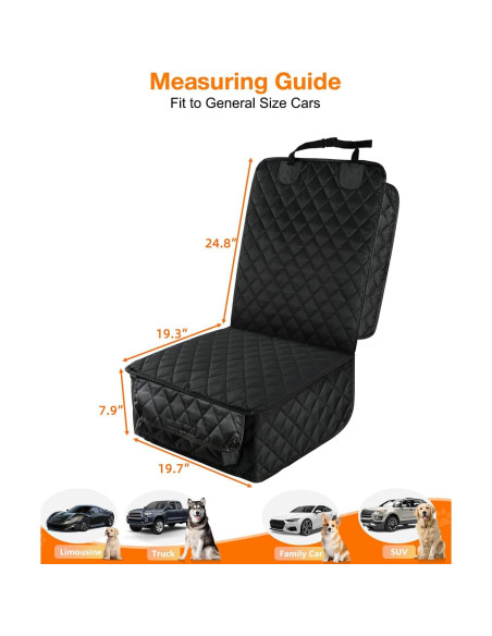 Cubierta de Asiento de Coche Impermeable PETICON Negro 1.27kg Cubierta de Asiento de Coche Impermeable PETICON Negro 1.27kg
