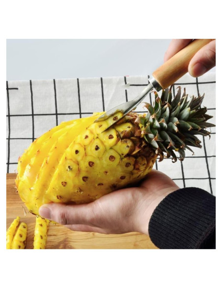 Cortador de Piña V Acero Inoxidable STOBAZA 7 Piezas Cortador de Piña V Acero Inoxidable STOBAZA 7 Piezas